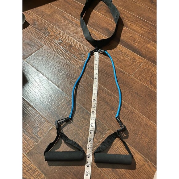 Adjustable Resistance Bands W Handles & Door Anchor Exercise Training & Workouts - Picture 1 of 3
